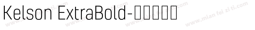 Kelson ExtraBold字体转换